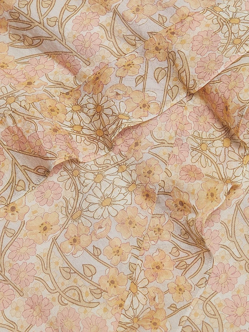 Calabasas Floral Ruffle Maxi Dress