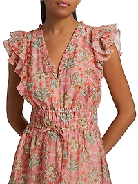 Muriel Floral Ruffle Minidress