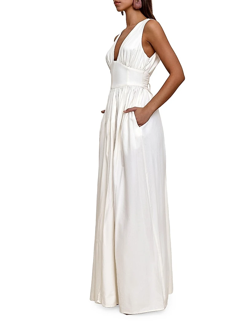 Rexi Cotton-Blend Maxi Dress