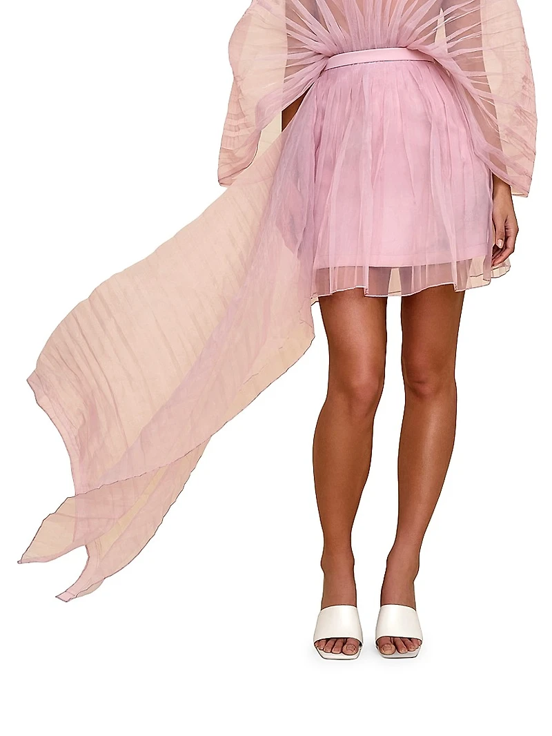 Ime Organza Miniskirt