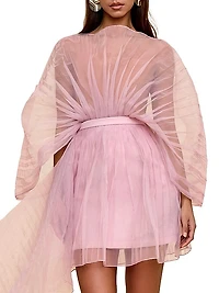 Sombra Pleated Organza Bodysuit