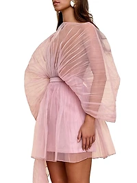Sombra Pleated Organza Bodysuit