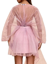Sombra Pleated Organza Bodysuit