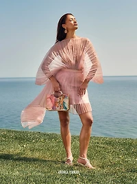 Sombra Pleated Organza Bodysuit