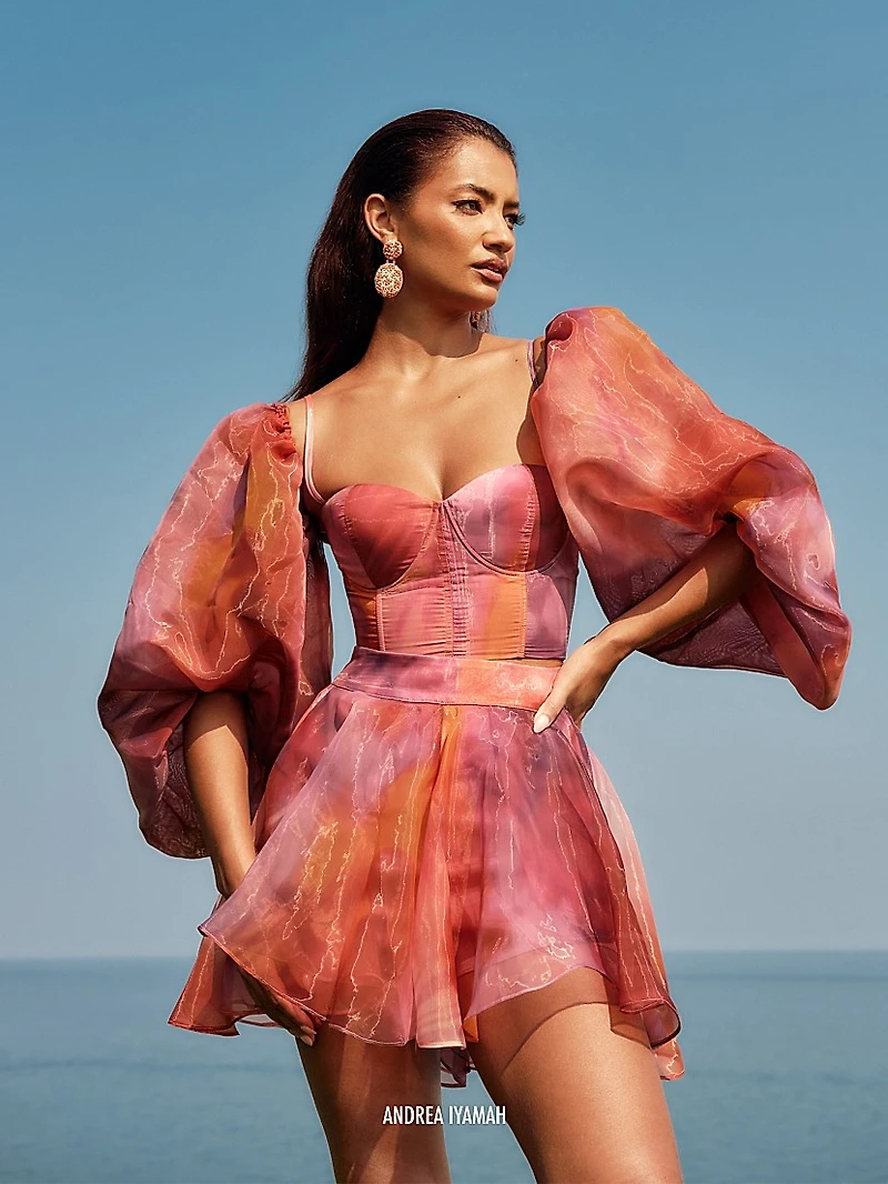 Kokos Puff-Sleeve Crop Top