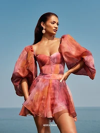 Kokos Puff-Sleeve Crop Top