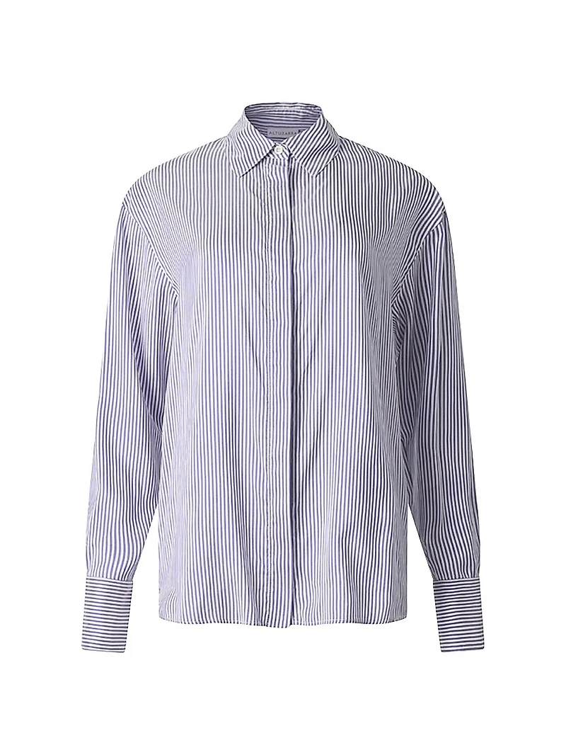 Chika Striped Silk Shirt