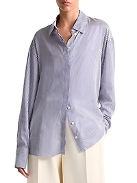 Chika Striped Silk Shirt