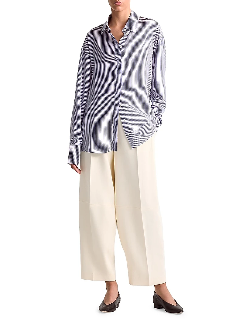 Chika Striped Silk Shirt