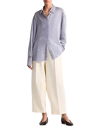 Chika Striped Silk Shirt