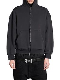 Painted Zip-Up Regular Fit Hoodie