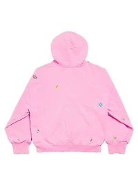 Fruity Zip-Up Regular Fit Hoodie