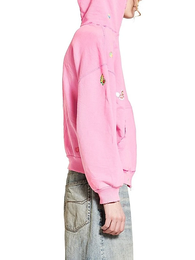 Fruity Zip-Up Regular Fit Hoodie