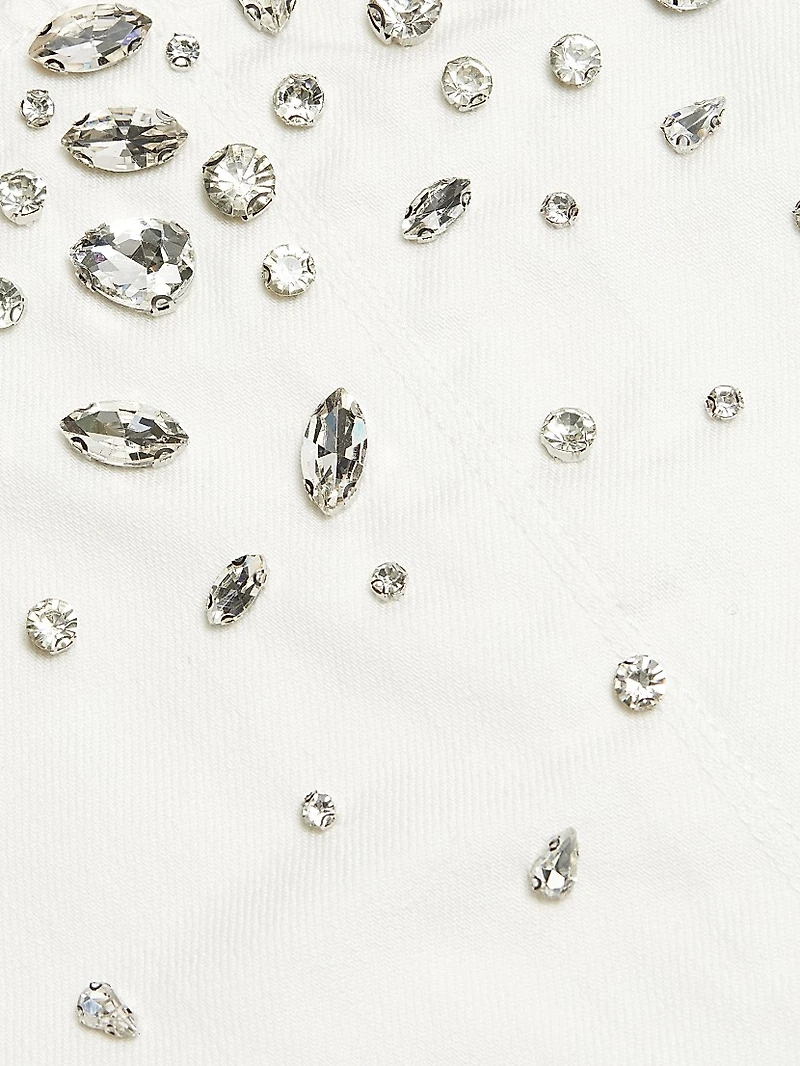 Kimmie Embellished Denim Shift Dress