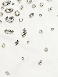 Kimmie Embellished Denim Shift Dress