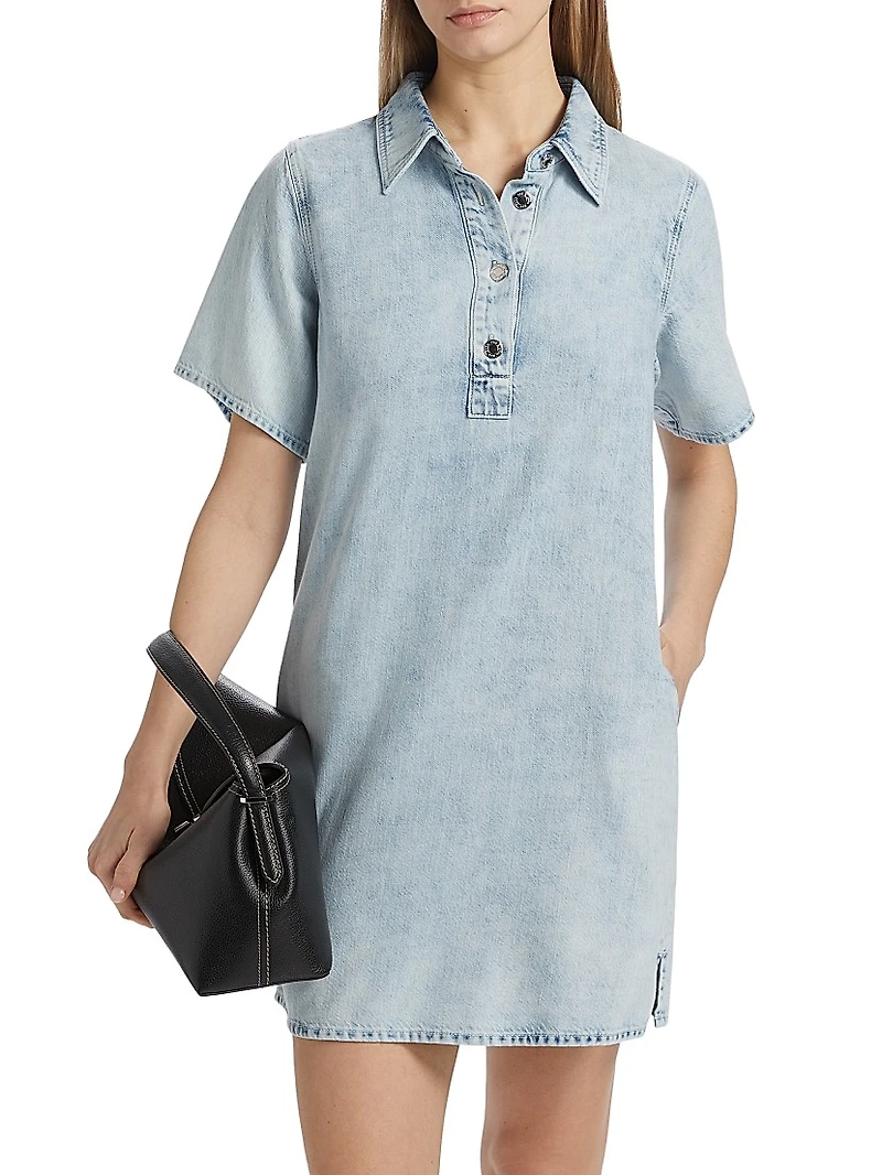 Ultra Featherweight Jocelyn Denim Mini Shirtdress