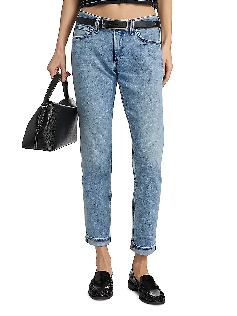 Dre Low-Rise Slim Boyfriend Jeans