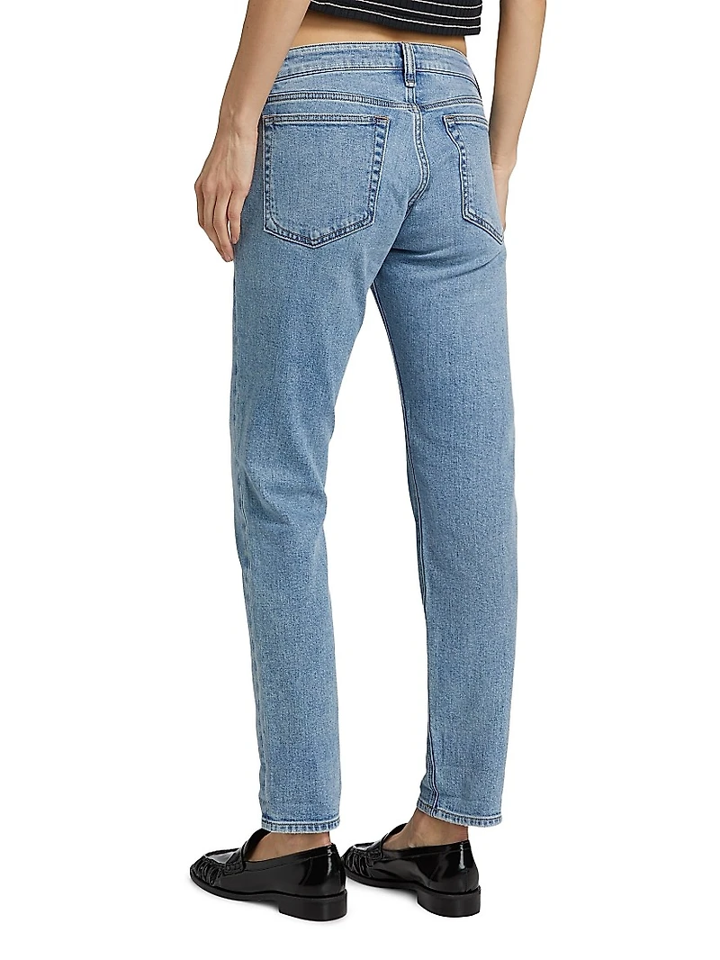 Dre Low-Rise Slim Boyfriend Jeans