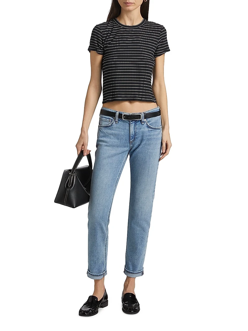 Dre Low-Rise Slim Boyfriend Jeans