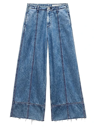 Featherweight Arianna Crop Palazzo Jeans