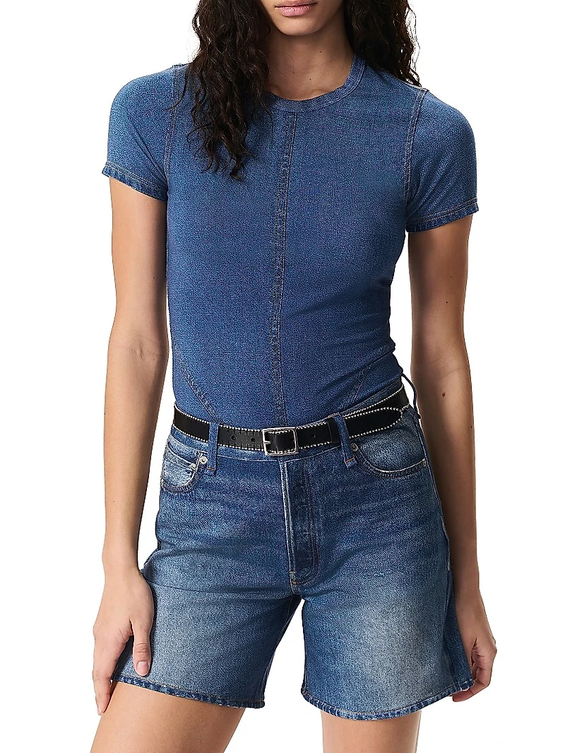 Miramar Denim-Print T-Shirt