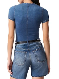 Miramar Denim-Print T-Shirt