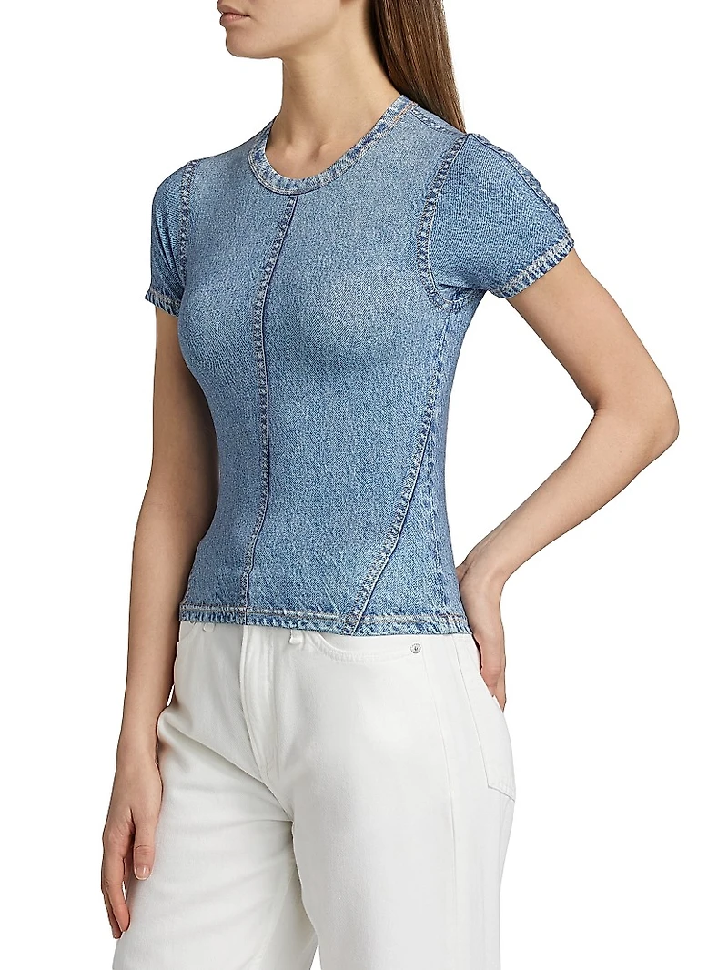 Miramar Denim-Print T-Shirt