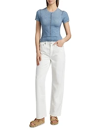 Miramar Denim-Print T-Shirt