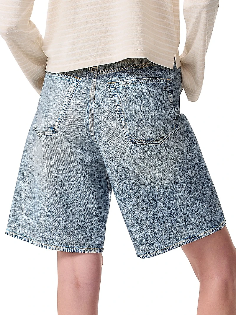 Miramar Mckenna Ponte Denim-Print Shorts