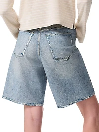 Miramar Mckenna Ponte Denim-Print Shorts