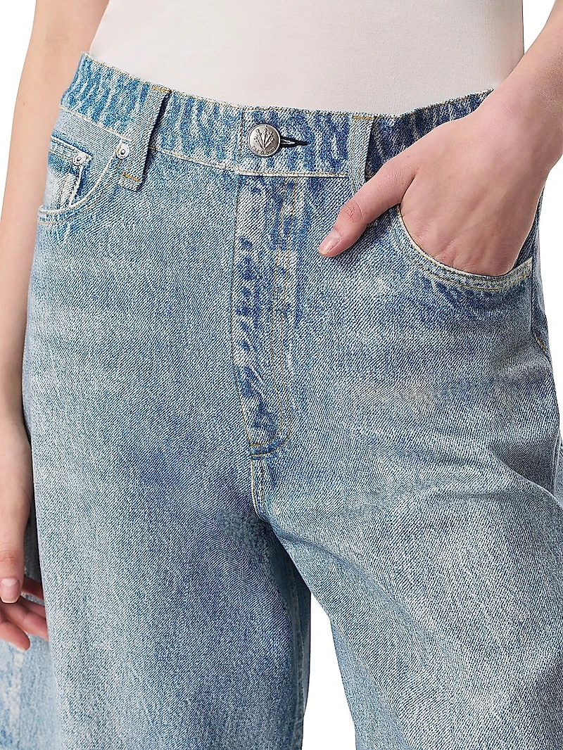 Miramar Mckenna Ponte Denim-Print Shorts