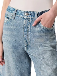 Miramar Mckenna Ponte Denim-Print Shorts