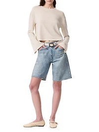 Miramar Mckenna Ponte Denim-Print Shorts