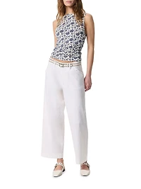 Luca Floral Shirred Tank