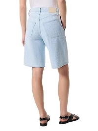 The McKenna Tailored Textured Cotton Shorts