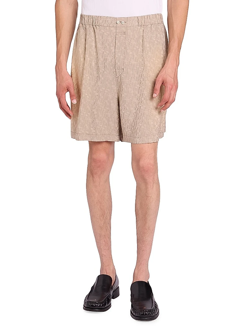 Ruxer Monogram Jacquard Shorts