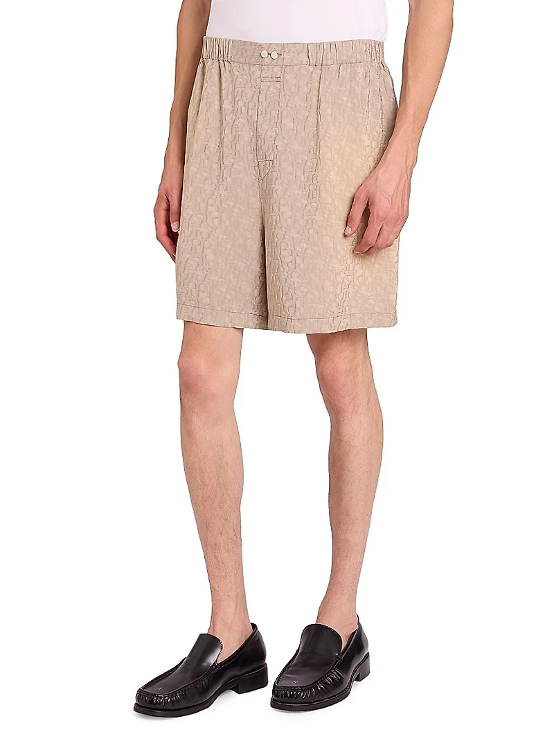 Ruxer Monogram Jacquard Shorts