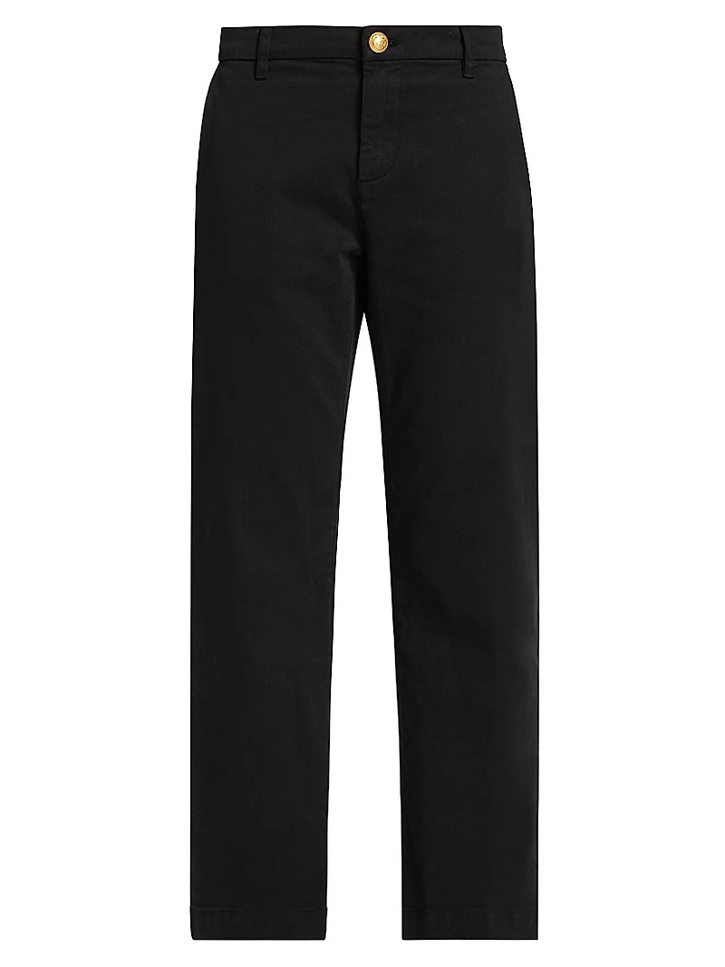 Hope Stretch-Cotton Straight-Fit Pants