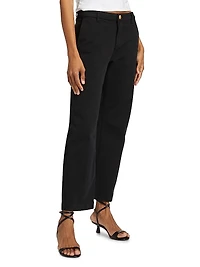 Hope Stretch-Cotton Straight-Fit Pants