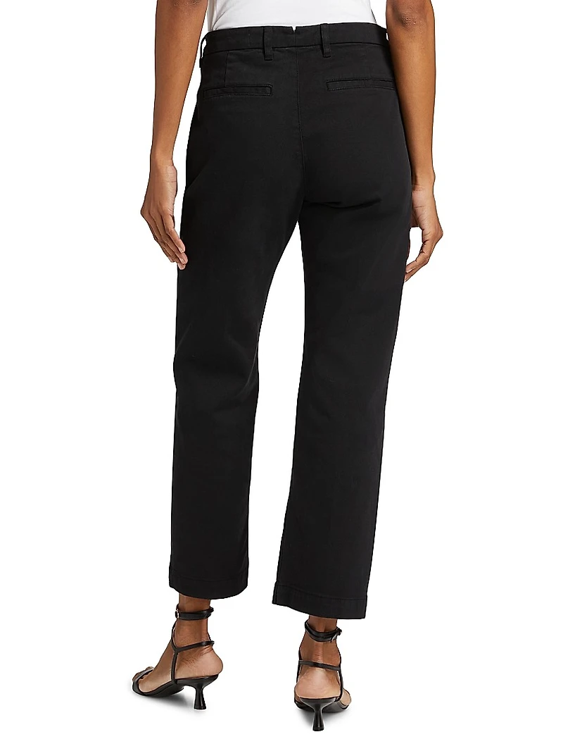 Hope Stretch-Cotton Straight-Fit Pants