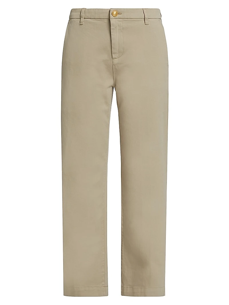 Hope Stretch-Cotton Straight-Fit Pants