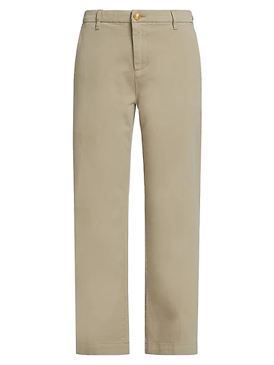 Hope Stretch-Cotton Straight-Fit Pants