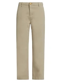 Hope Stretch-Cotton Straight-Fit Pants
