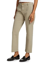 Hope Stretch-Cotton Straight-Fit Pants