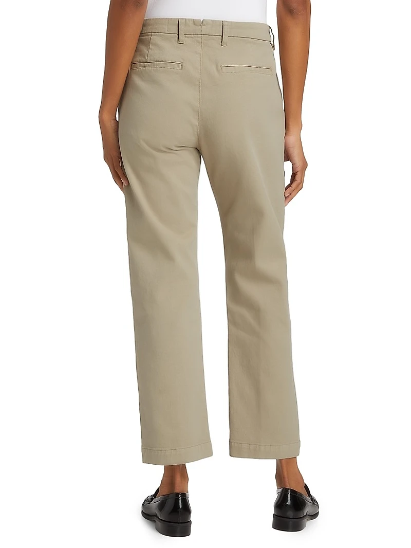 Hope Stretch-Cotton Straight-Fit Pants