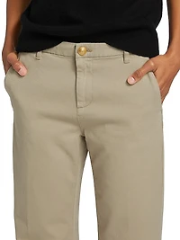 Hope Stretch-Cotton Straight-Fit Pants