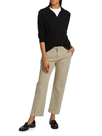 Hope Stretch-Cotton Straight-Fit Pants
