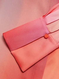 Cassi Ombré Long-Sleeve Blouse