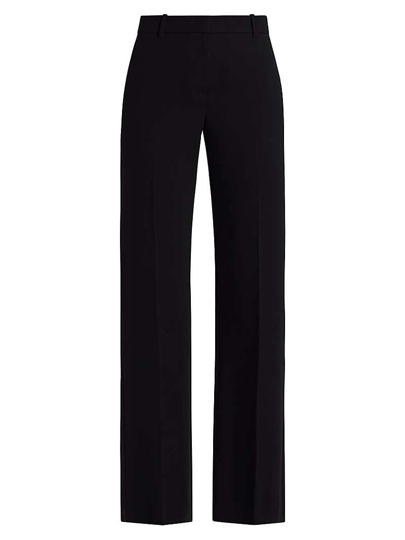 Orital Crepe Mid-Rise Pants