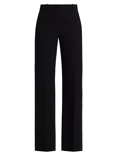 Orital Crepe Mid-Rise Pants